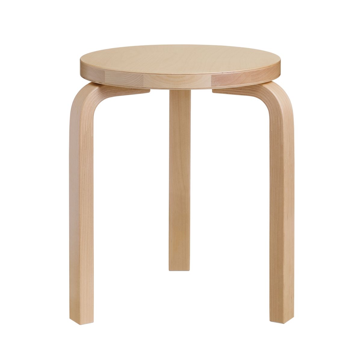 透明清漆桦木 Stool 60 三脚凳